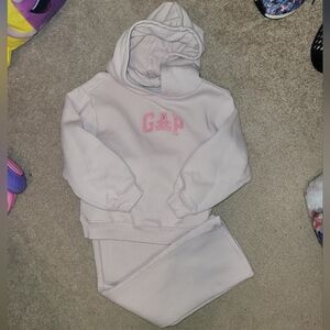 GAP Pink Logo Hoodie and Sweatpants Set